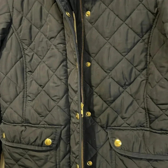 J. Crew Navy quilted jacket size X small - Picture 6 of 11